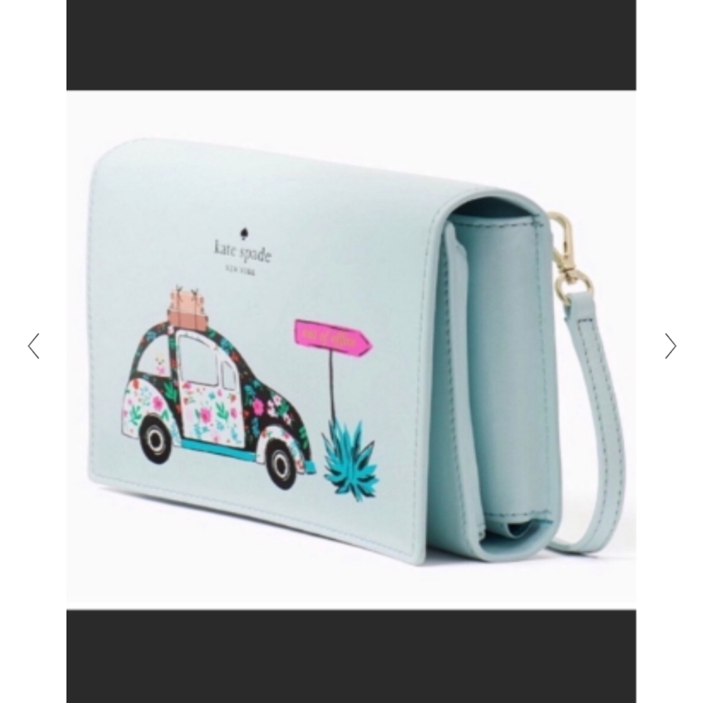 Kate Spade Out of Office mint green crossbody ExUC